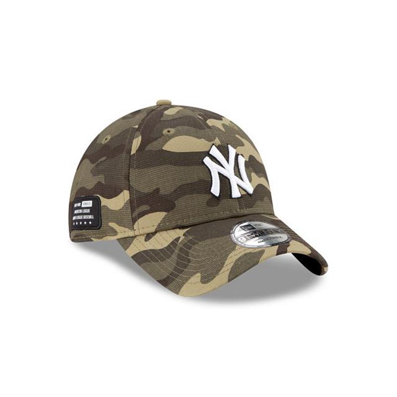 MLB New York Yankees Armed Forces Weekend 9Twenty Adjustable (JDI2229) - Green New Era Caps